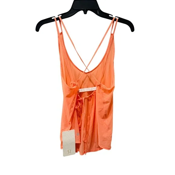 Lululemon Such A Cinch Tank Top Women's Size 4 Orange Activewear Sleeveless‎ - Picture 2 of 4